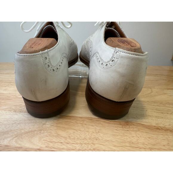 Stuart\'s Choice Made in England White Leather Brogue Dress Shoes Size 8.5. JL main image 15